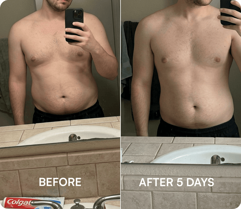 Before and after transformation